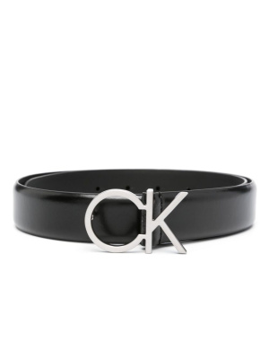 

Logo-buckle leather belt, Calvin Klein Logo-buckle leather belt