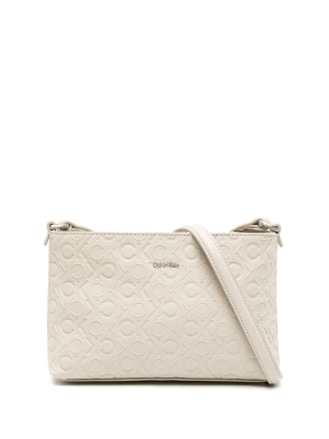 

Logo-embossed crossbody bag, Calvin Klein Logo-embossed crossbody bag