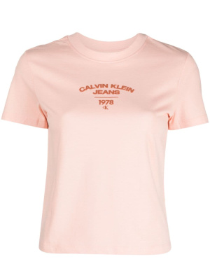 

Varsity logo-print cotton T-shirt, Calvin Klein Jeans Varsity logo-print cotton T-shirt