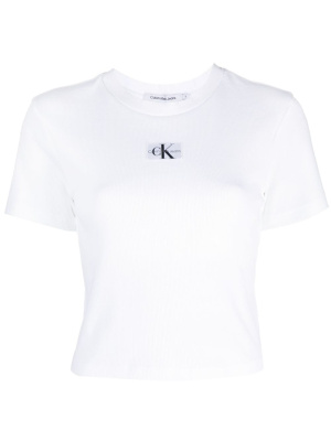 

Logo-patch cotton T-shirt, Calvin Klein Jeans Logo-patch cotton T-shirt