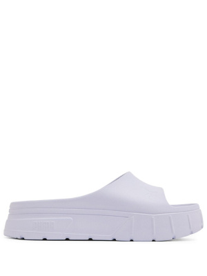 

Debossed-logo flat slides, Puma Debossed-logo flat slides