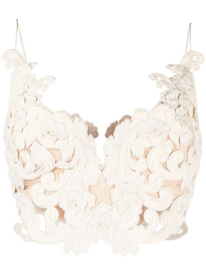 

Sensory lace bustier top, ZIMMERMANN Sensory lace bustier top