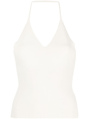 

V-neck knitted top, KHAITE V-neck knitted top