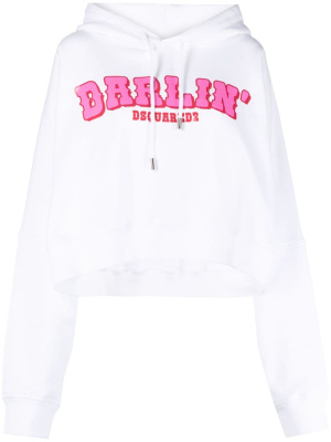 

Darlin' logo-print cotton hodie, Dsquared2 Darlin' logo-print cotton hodie