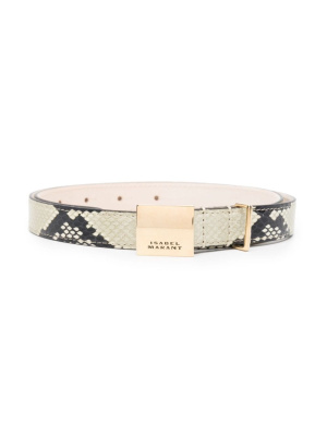 

Lowell snakeskin-effect belt, ISABEL MARANT Lowell snakeskin-effect belt