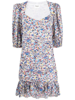 

Lunesa floral-print midi dress, ISABEL MARANT Lunesa floral-print midi dress