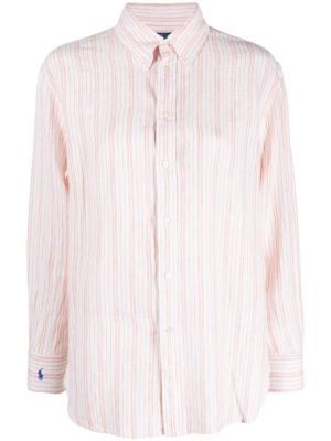 

Stripe-pattern linen shirt, Polo Ralph Lauren Stripe-pattern linen shirt
