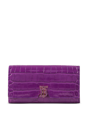 

TB-monogram plaque leather wallet, Burberry TB-monogram plaque leather wallet