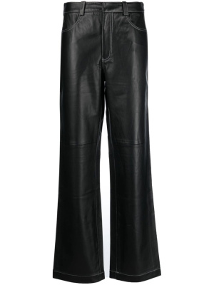 

Spencer straight-leg leather trousers, Axel Arigato Spencer straight-leg leather trousers