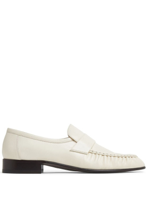 

Pleat-detailing leather loafers, The Row Pleat-detailing leather loafers