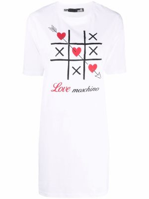 

Logo-print T-shirt dress, Love Moschino Logo-print T-shirt dress