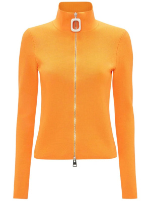 

Mock-neck zip-up cardigan, JW Anderson Mock-neck zip-up cardigan
