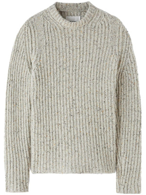 

Contrasting-trim crew-neck jumper, Jil Sander Contrasting-trim crew-neck jumper