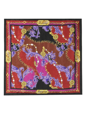 

Barroco-print silk scarf, Versace Jeans Couture Barroco-print silk scarf
