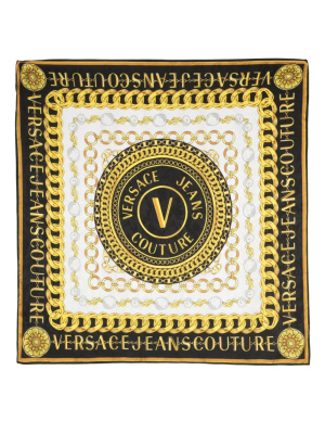 

Logo-print silk scarf, Versace Jeans Couture Logo-print silk scarf