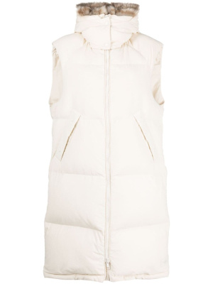 

Detachable-hood midi gilet, Yves Salomon Detachable-hood midi gilet