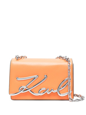 

K/Signature mini shoulder bag, Karl Lagerfeld K/Signature mini shoulder bag
