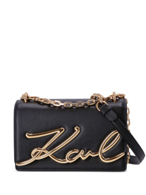 

Karl-signature leather bag, Karl Lagerfeld Karl-signature leather bag