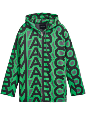 

Monogram-pattern cotton hoodie, Marc Jacobs Monogram-pattern cotton hoodie