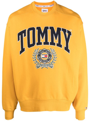 

Logo-patch cotton hoodie, Tommy Jeans Logo-patch cotton hoodie