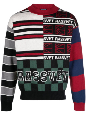 

Intarsia-knit wool-blend jumper, PACCBET Intarsia-knit wool-blend jumper
