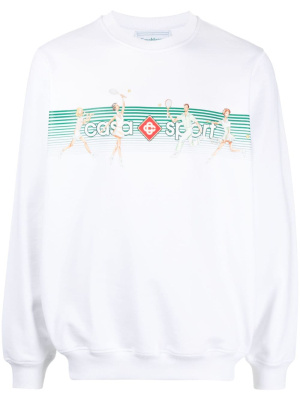 

Playful Stripes cotton sweatshirt, Casablanca Playful Stripes cotton sweatshirt