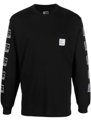 

Logo-patch cotton T-shirt, PACCBET Logo-patch cotton T-shirt