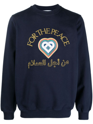 

For The Peace cotton sweatshirt, Casablanca For The Peace cotton sweatshirt