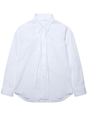 

Fringed long-sleeve cotton shirt, Comme Des Garçons Shirt Fringed long-sleeve cotton shirt
