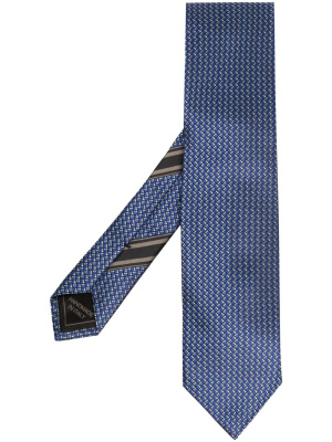 

Geometric-pattern silk tie, Brioni Geometric-pattern silk tie