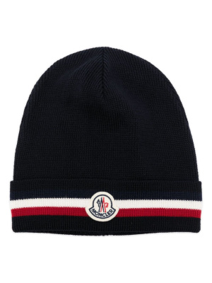 

Logo-patch wool beanie, Moncler Logo-patch wool beanie