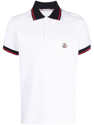 

Logo-patch piqué polo shirt, Moncler Logo-patch piqué polo shirt