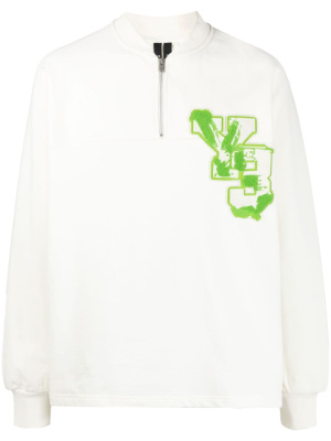 

Logo-patch organic cotton sweatshirt, Y-3 Logo-patch organic cotton sweatshirt