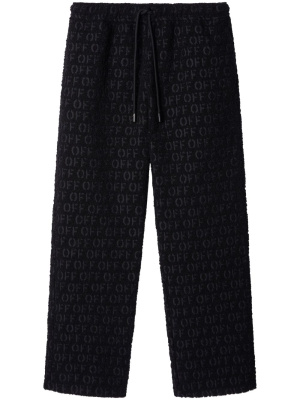 

Logo-jacquard bouclé trousers, Off-White Logo-jacquard bouclé trousers