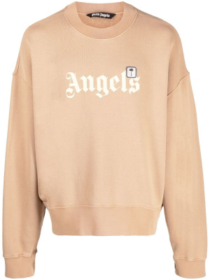 

Logo-print long-sleeve sweatshirt, Palm Angels Logo-print long-sleeve sweatshirt