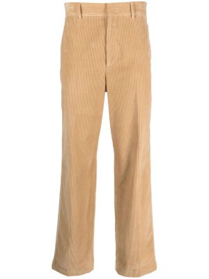 

Crochet-stripe cotton corduroy trousers, Palm Angels Crochet-stripe cotton corduroy trousers