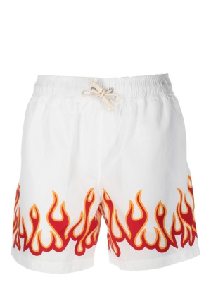 

Flame-print swim shorts, Palm Angels Flame-print swim shorts