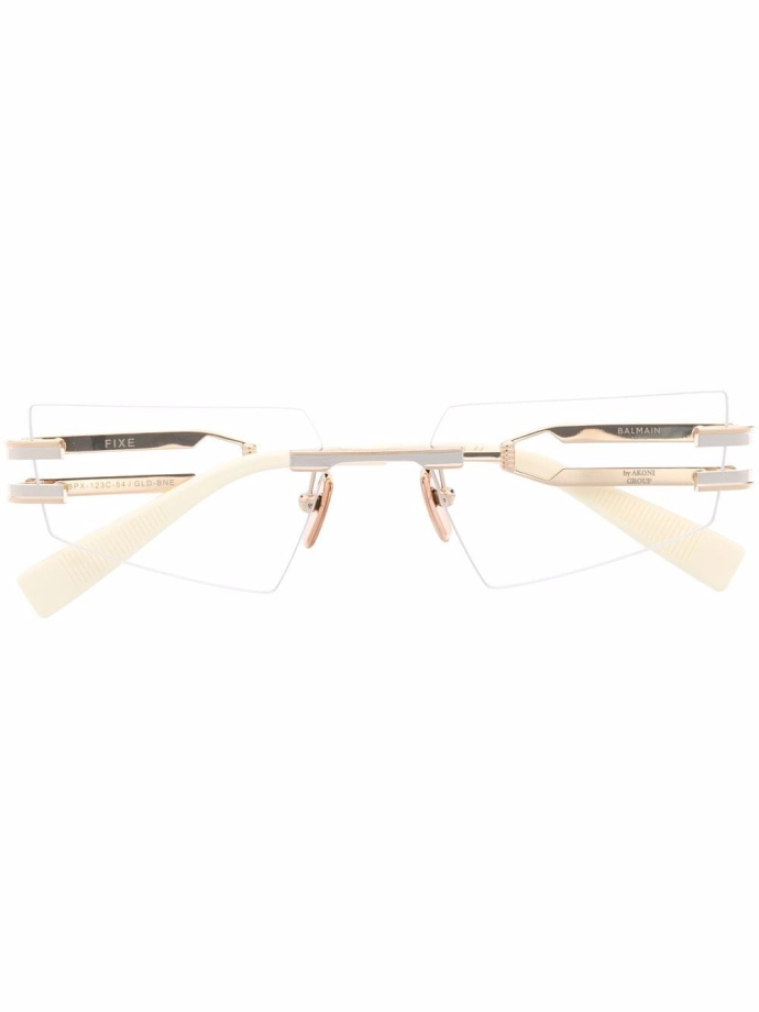 Balmain Eyewear Fixe Rimless Glasses