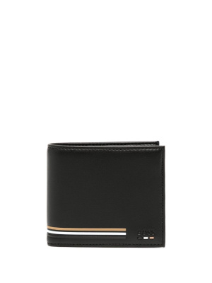 

Logo-embossed leather wallet, BOSS Logo-embossed leather wallet