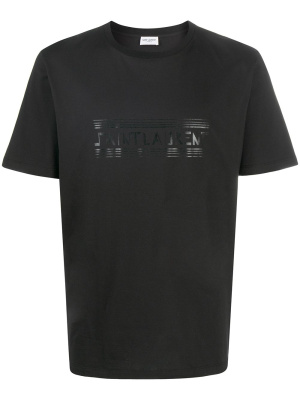 

Logo-print cotton T-shirt, Saint Laurent Logo-print cotton T-shirt