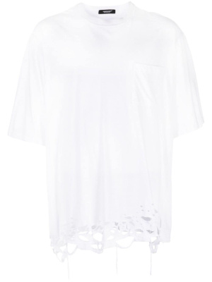 

Ripped-detailing cotton T-shirt, Undercover Ripped-detailing cotton T-shirt