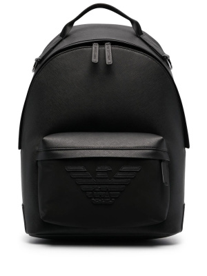 

Embossed-logo backpack, Emporio Armani Embossed-logo backpack
