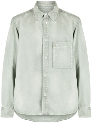 

Logo-embroidered cotton shirt, Wooyoungmi Logo-embroidered cotton shirt
