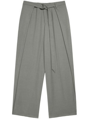 

Belted wide-leg trousers, AMI Paris Belted wide-leg trousers