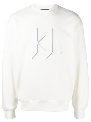 

Logo-print cotton sweatshirt, Karl Lagerfeld Logo-print cotton sweatshirt