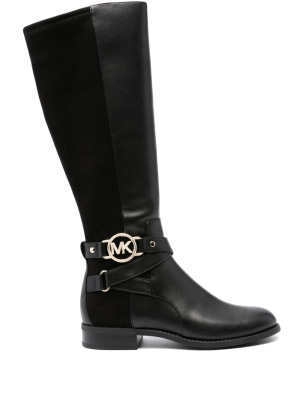

Rory logo-plaque knee-high boots, Michael Michael Kors Rory logo-plaque knee-high boots
