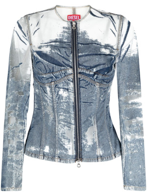 

Milly denim fitted jacket, Diesel Milly denim fitted jacket