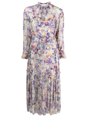 

Tama floral-print midi dress, ZIMMERMANN Tama floral-print midi dress