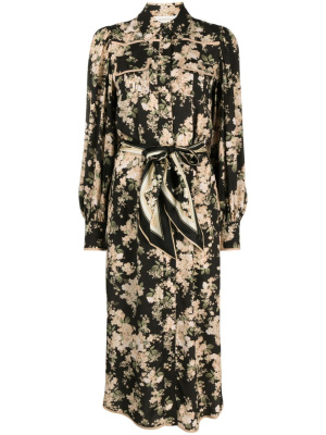 

Floral-print shirtdress, ZIMMERMANN Floral-print shirtdress