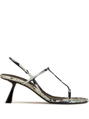 

Linden snakeskin-print 65mm sandals, KHAITE Linden snakeskin-print 65mm sandals